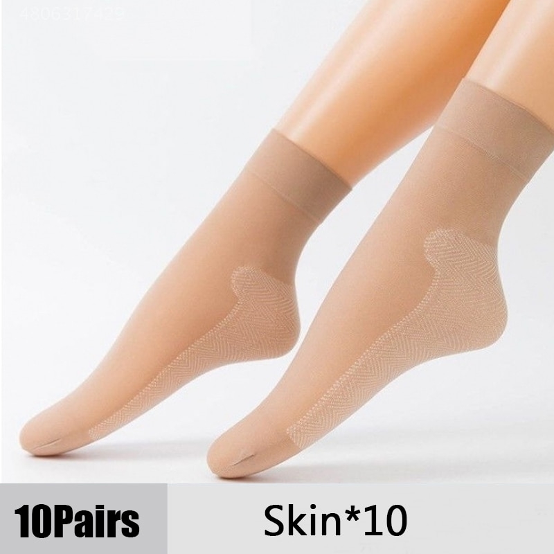 10 pares de meias macias aveludadas leve respirável e muito confortável