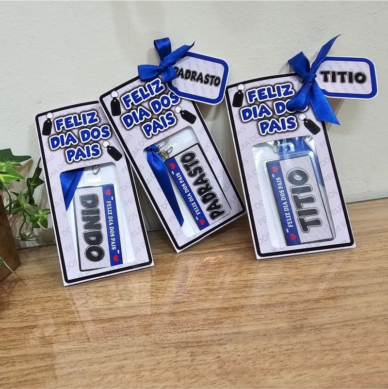 CHAVEIRO TAG DE PLACA – DIA DOS PAIS
