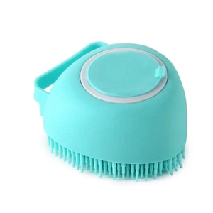 Escova para Banho de C&atilde;es e Gatos com Dispersor de Shampoo-Miau Auau Pets