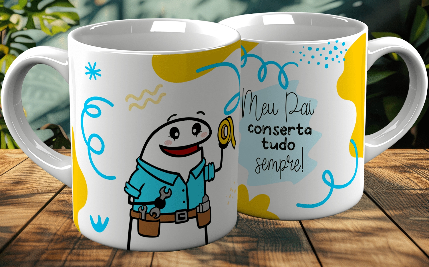 ESTAMPA FLORK PAI V2 CANECAS