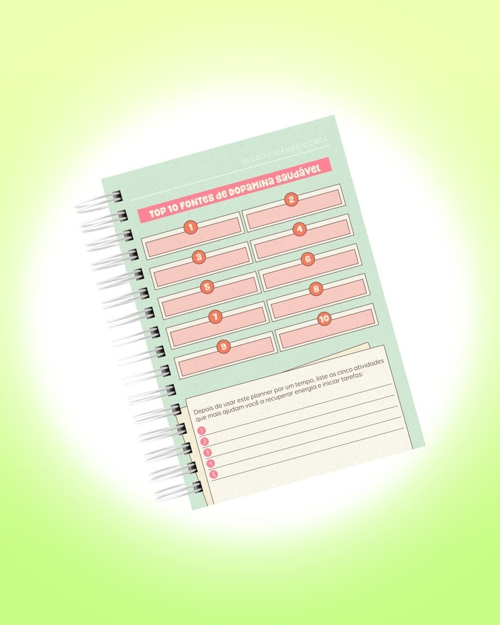 Arquivo Digital Planner de Sobrevivência para Cérebros Caóticos
