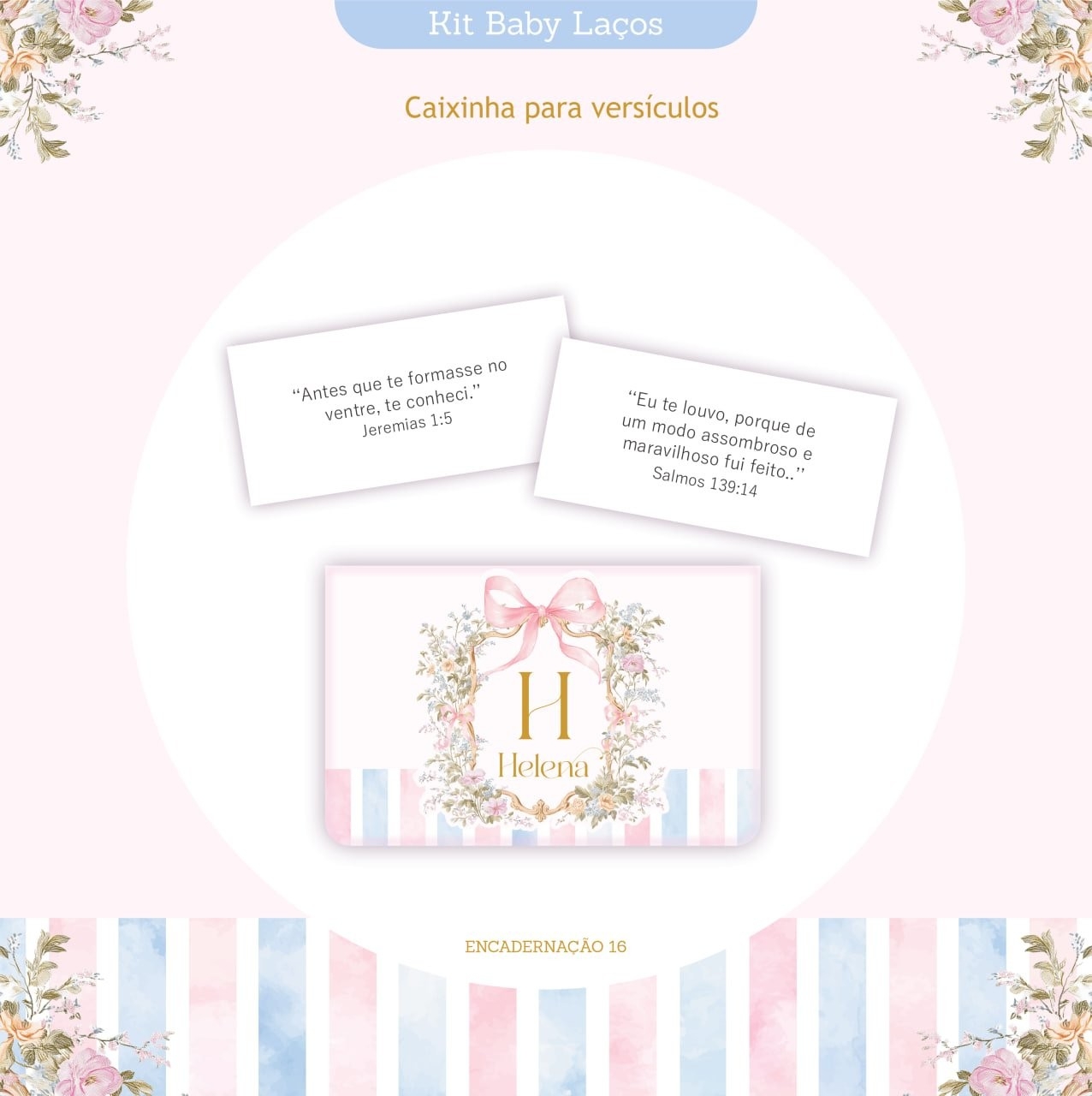 Caderneta e Kit Maternidade LAÇOS