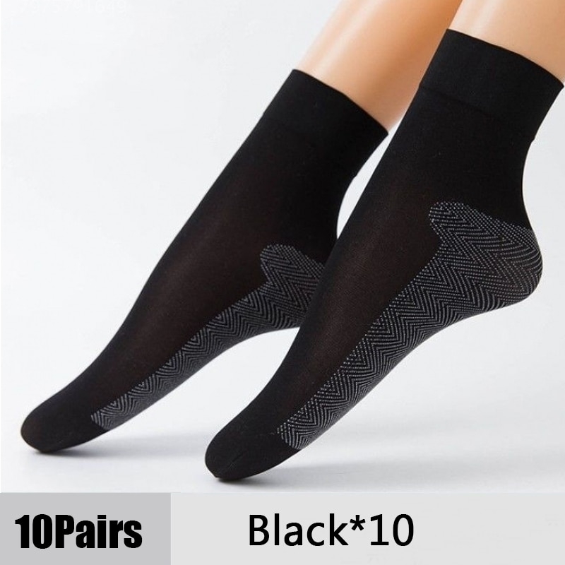 10 pares de meias macias aveludadas leve respirável e muito confortável