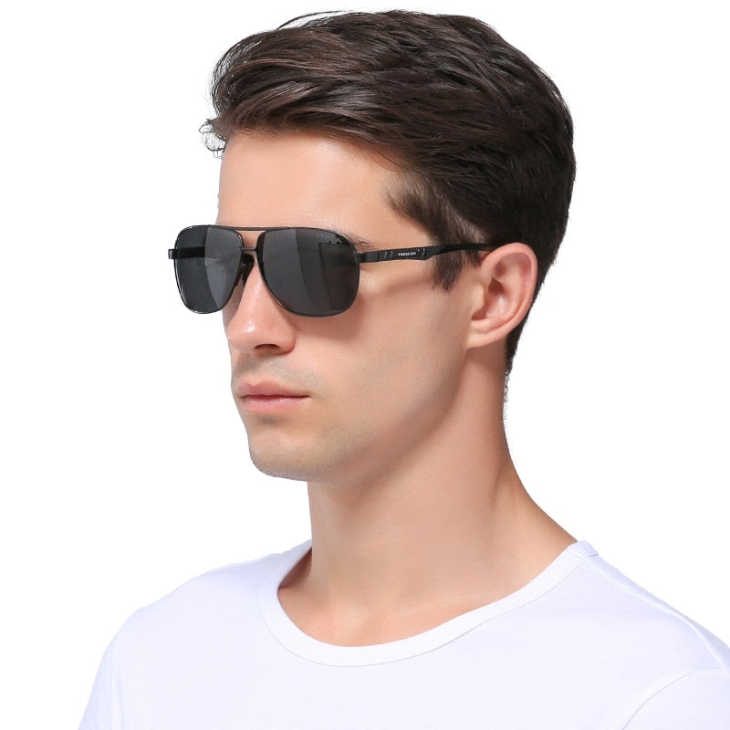 Óculos de Sol Polarizado Quadrado Kingseven Masculino