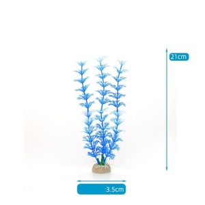 Decora&ccedil;&atilde;o para Aqu&aacute;rio Planta Artificial-Miau Auau Pets