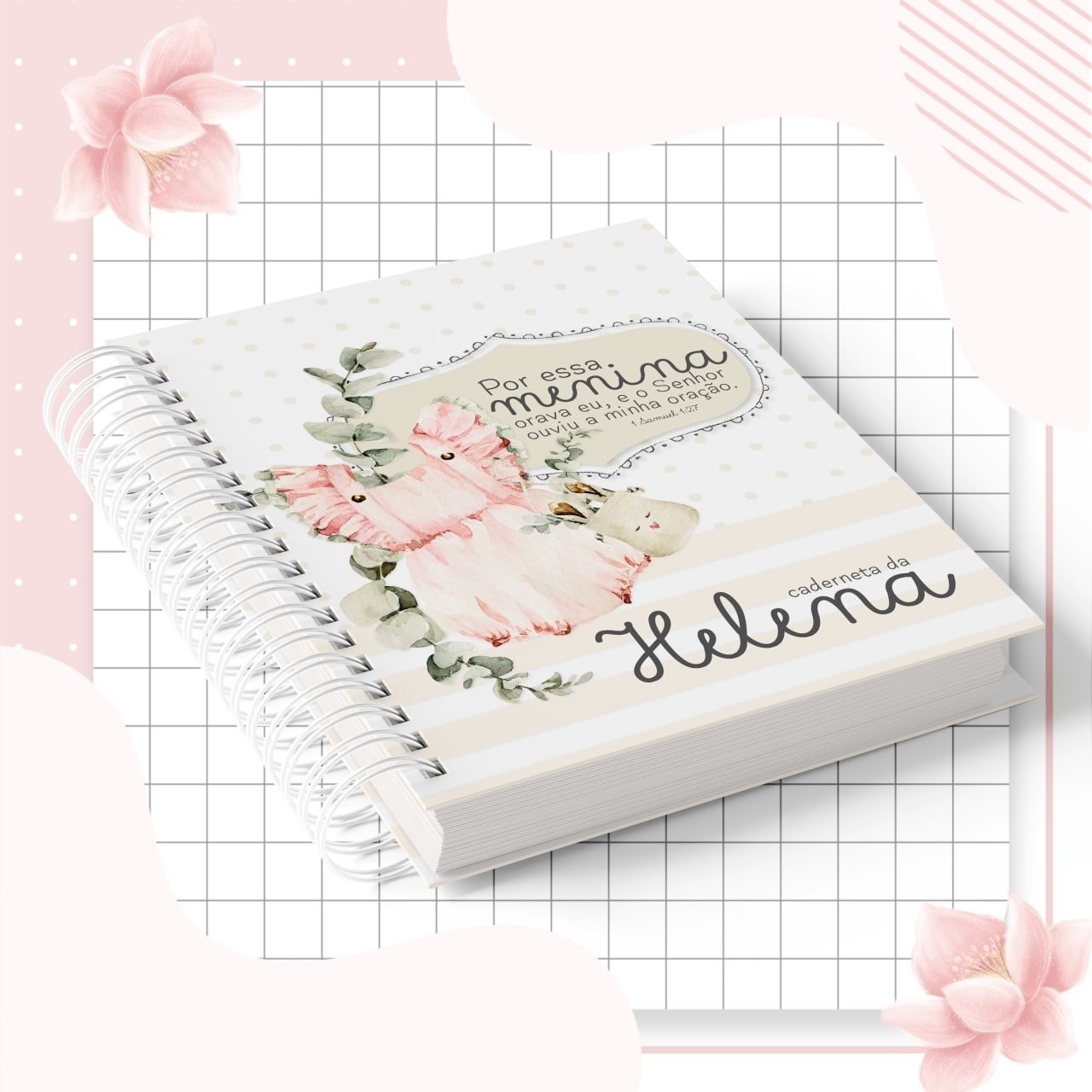 Caderneta e Livro do Bebe POR ESSA MENINA ORAVA EU