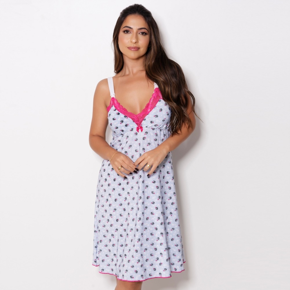 Camisola Amamentação Estampada  - C9172