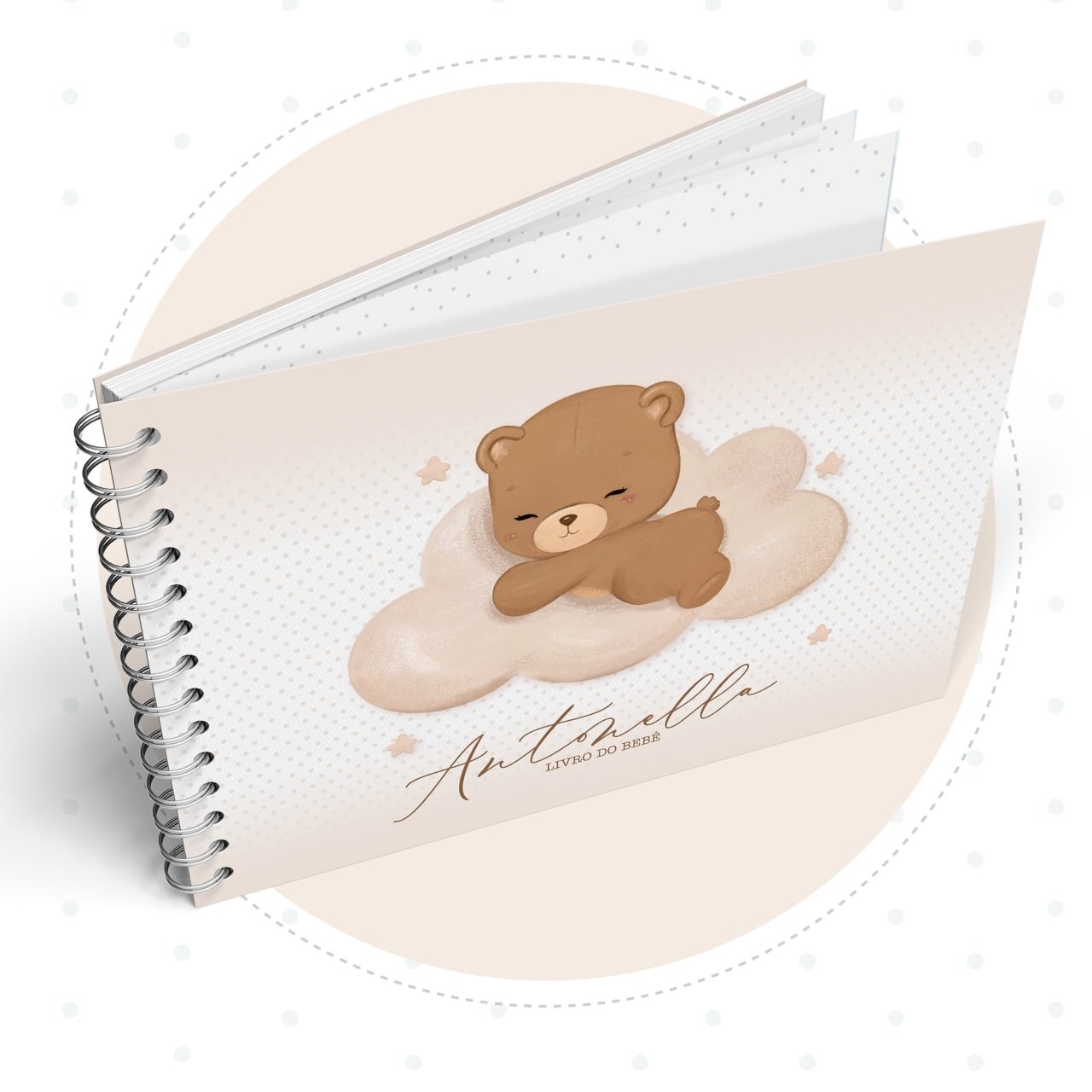 Caderneta com Livros do bebe Ursa Ursinha - Arquivo Digital