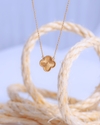 Corrente em Ouro Amarelo com Pingente Trevo - Ouro Amarelo