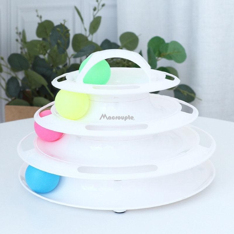 Brinquedo para Gatos Torre de Bolinhas-Miau Auau Pets