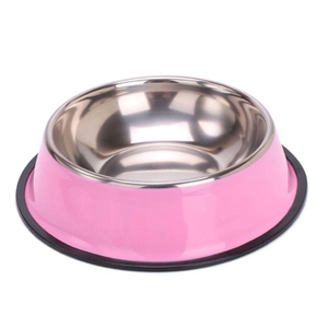 Comedor para C&atilde;es e Gatos Redondo de A&ccedil;o Inox-Miau Auau Pets