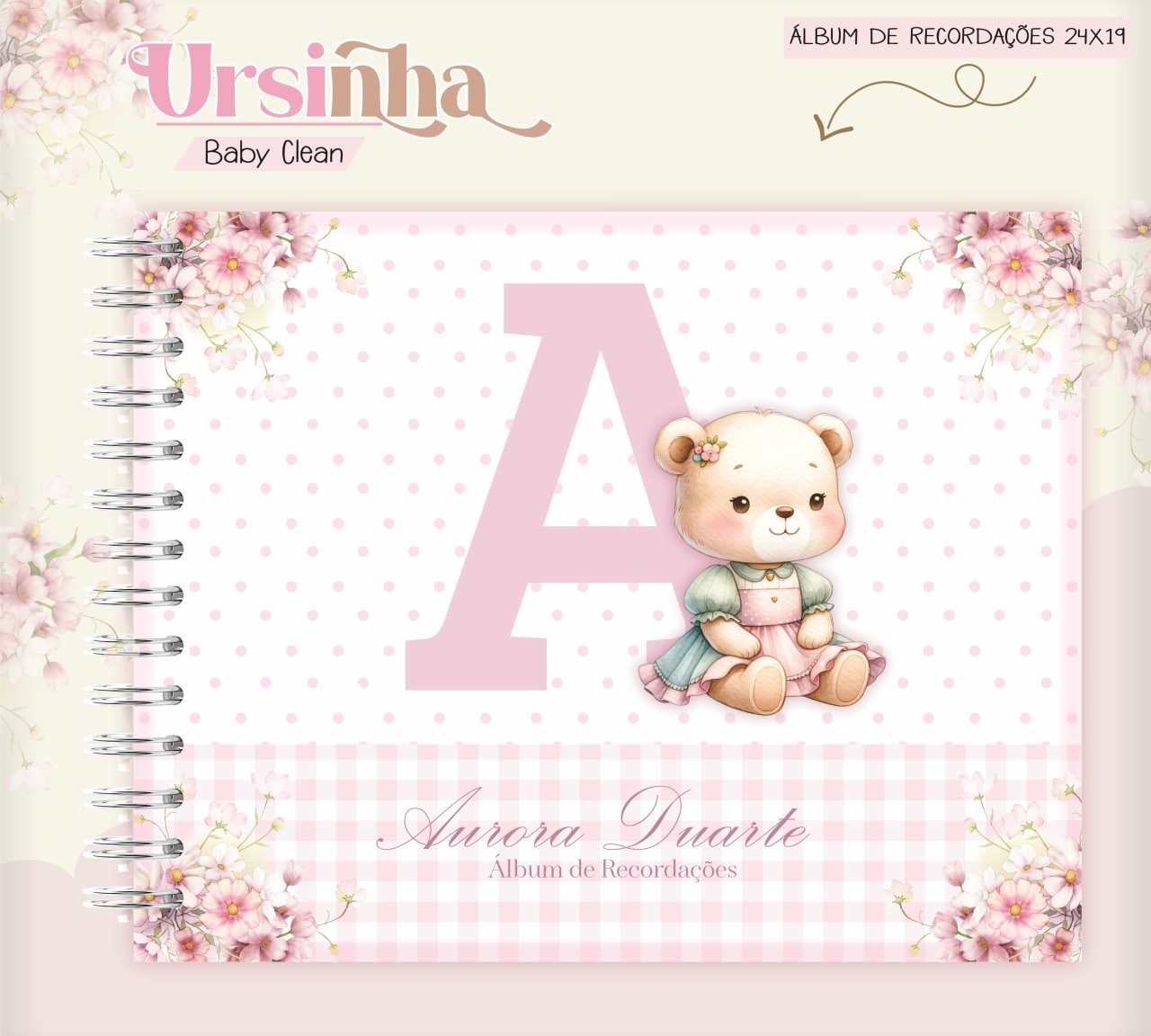 Caderneta e Livro do bebe Ursinha Baby Clean - Arquivo Digital