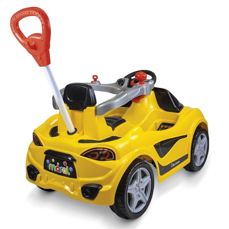 Carrinho de Passeio Infantil 2 em 1 com Pedal MC Laram Amarelo - Maral