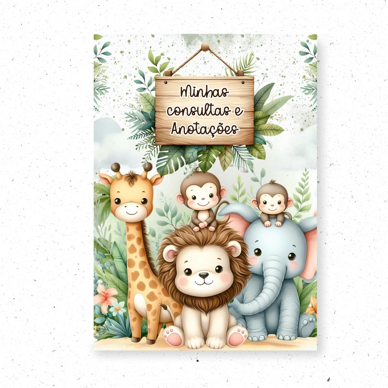 Caderneta e Livro do Bebe Pack Baby Safari
