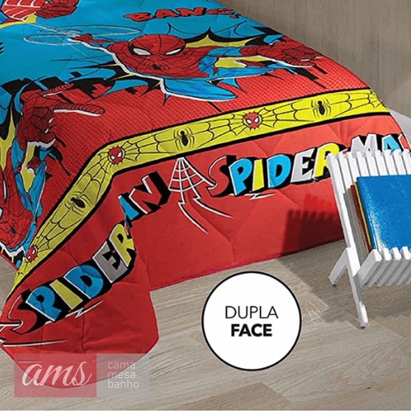 Jogo de Cama Lepper Ultimate Spider-Man 3 peças Cinza - Compre