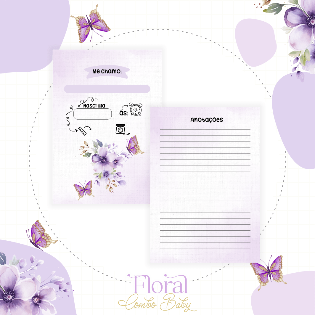 Letra Floral – Kit Maternidade