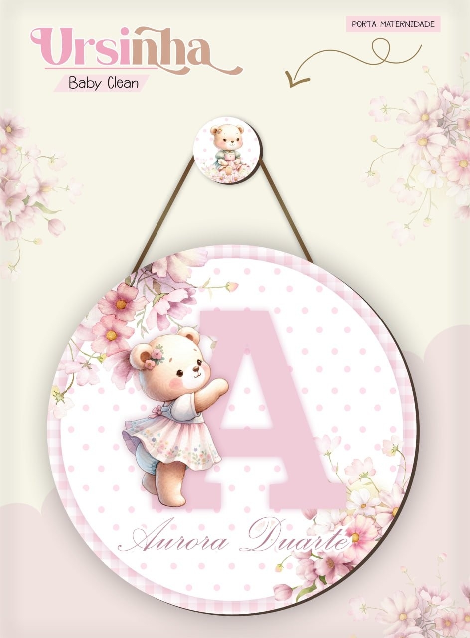 Caderneta e Livro do bebe Ursinha Baby Clean - Arquivo Digital