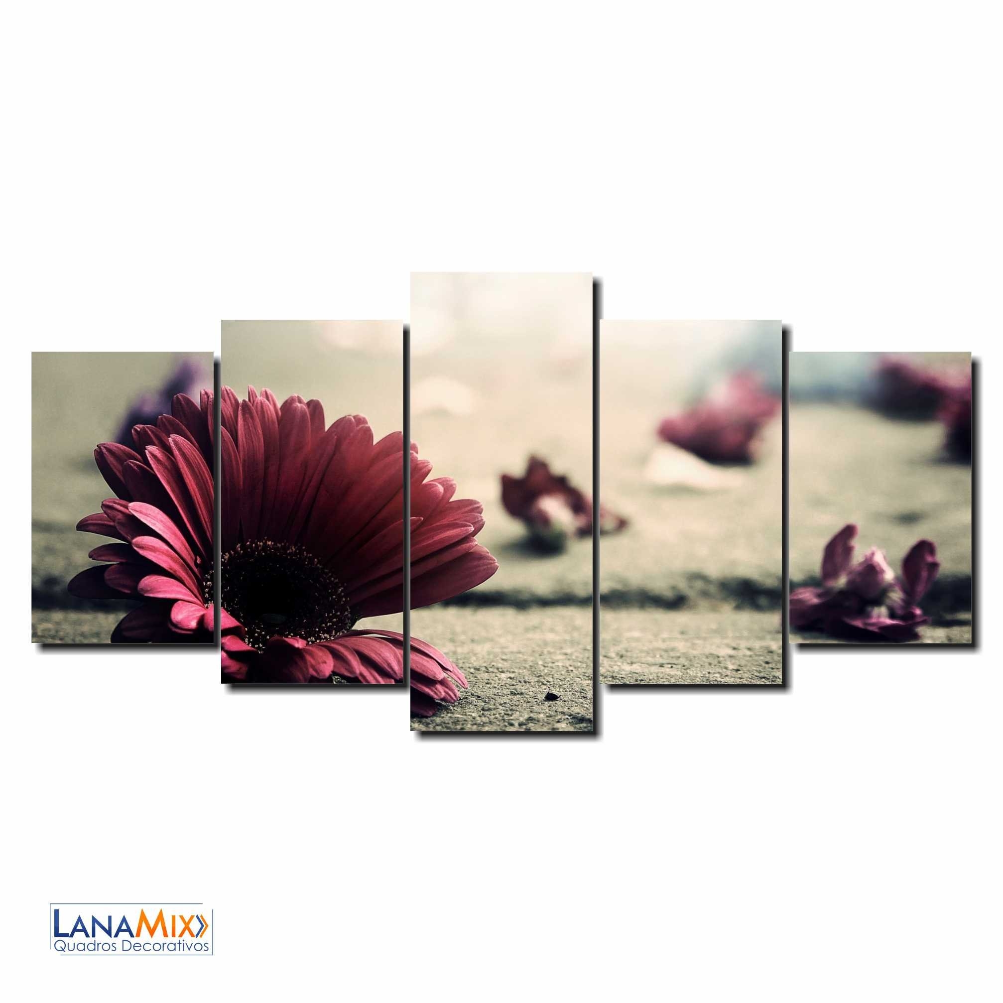 Quadro Decorativo Flor no Chão