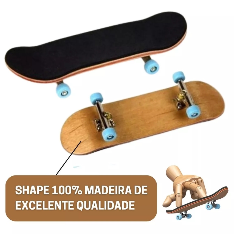 Skate de Dedo Profissional com Shape de Madeira e com Rolamento, Cacareco  Nunca Usado 90381926