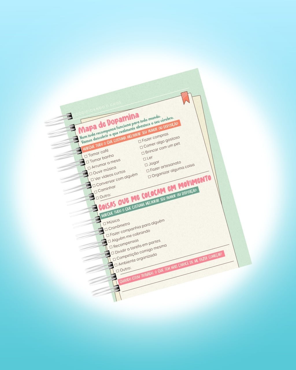 Arquivo Digital Planner de Sobrevivência para Cérebros Caóticos