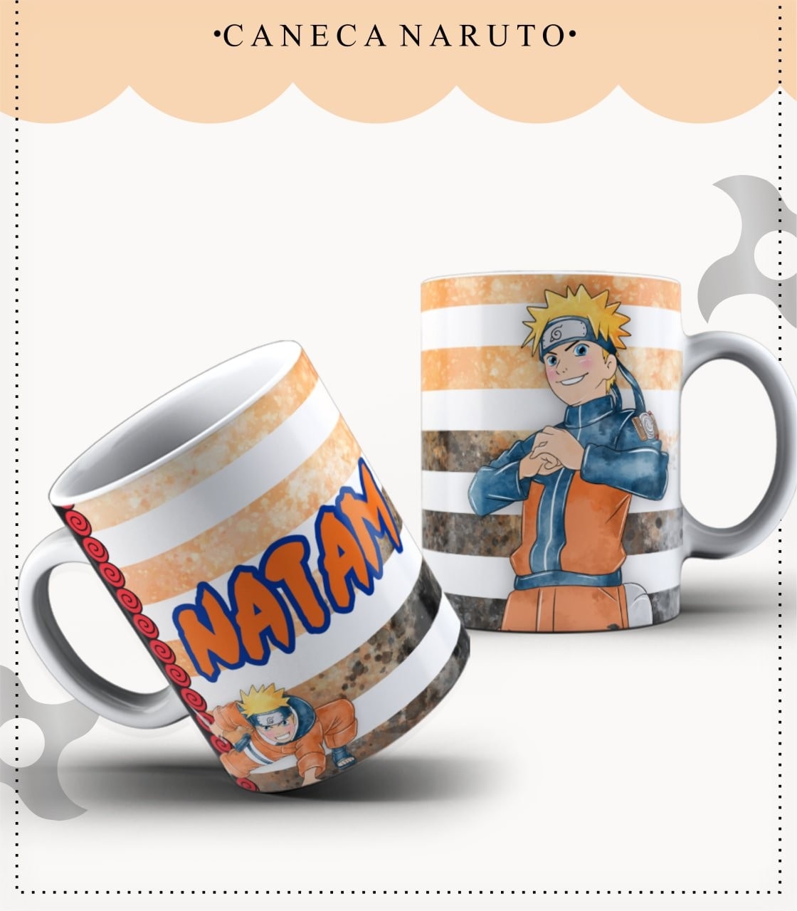 Arquivo Digital Caderneta e Caneca Naruto