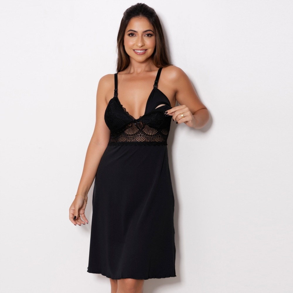 Camisola Renda Amamentação  - C9170