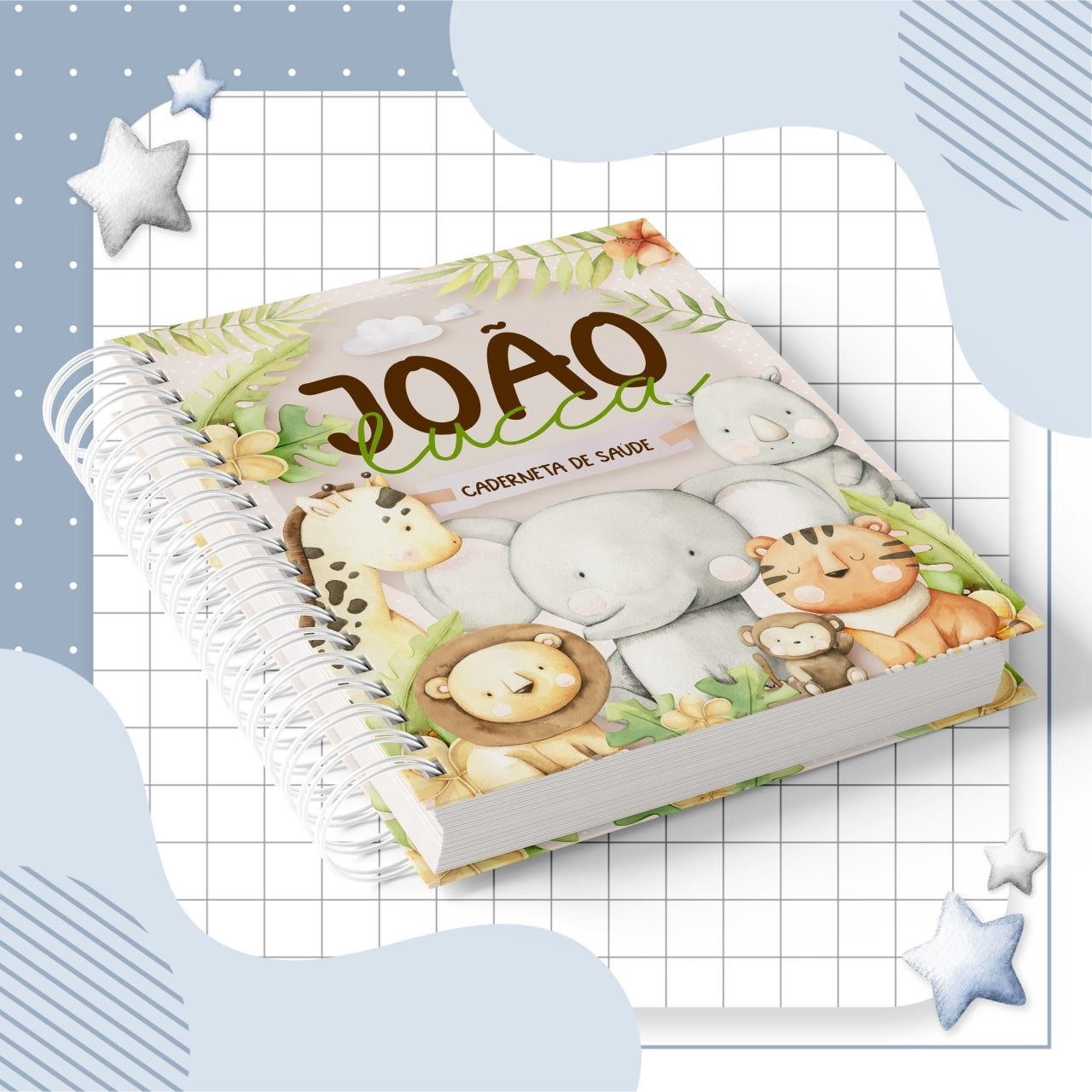 Capas Cadernetas Safari - SOMENTE CAPAS