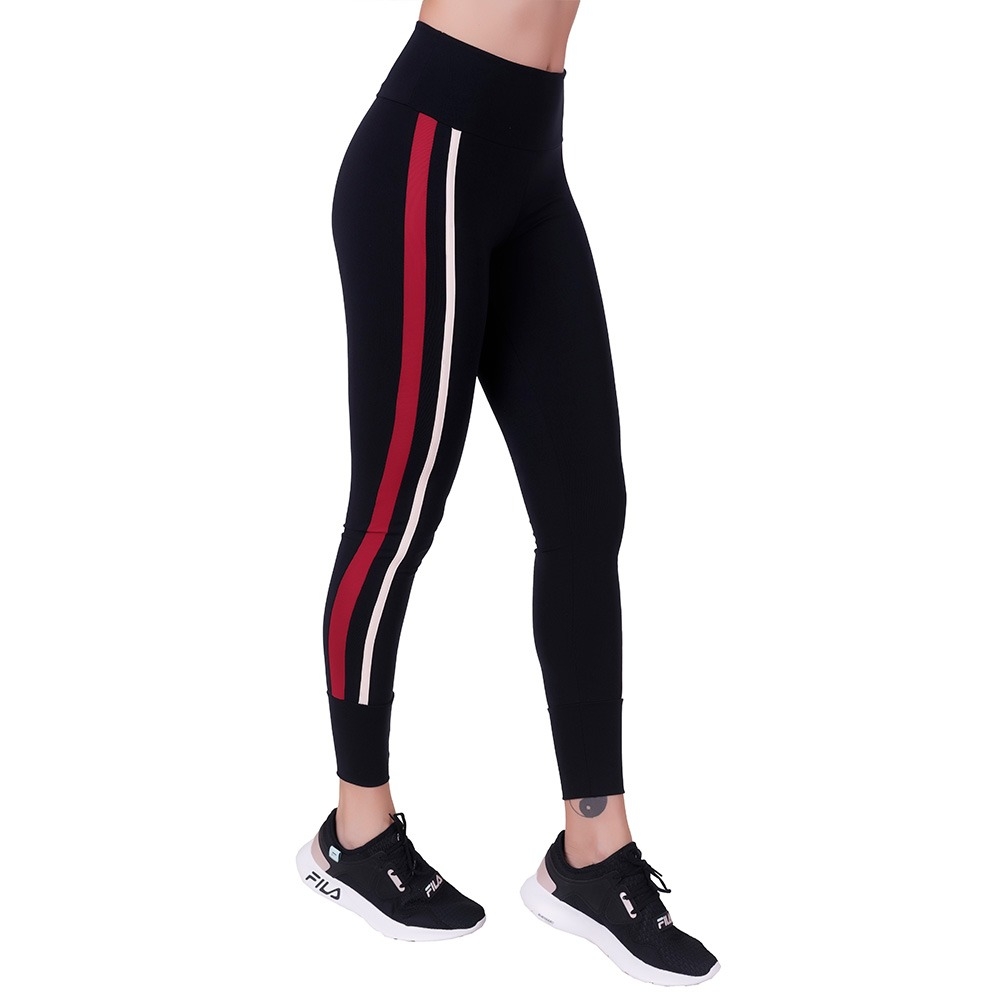 Calça Legging Recorte Tiras Laterais - C8568