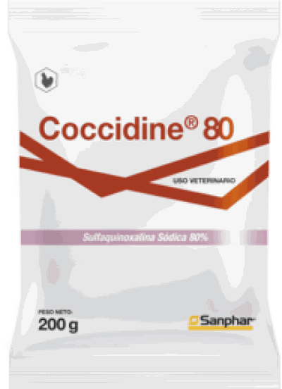 Coccidine Solu&ccedil;&atilde;o 80 Sach&ecirc; 200g