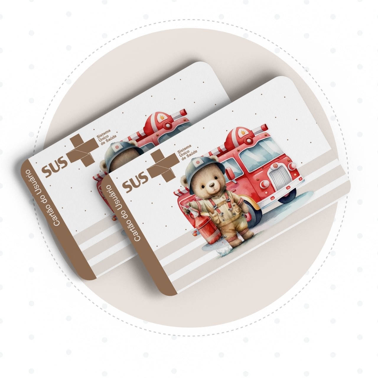 Caderneta com Livros do bebe Urso Bombeiro - Arquivo Digital