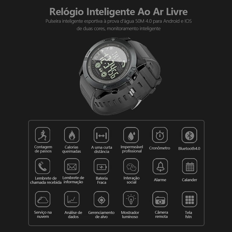 Relógio Militar Smartwatch Indestrutível T-Watch_cartpanda_63265070