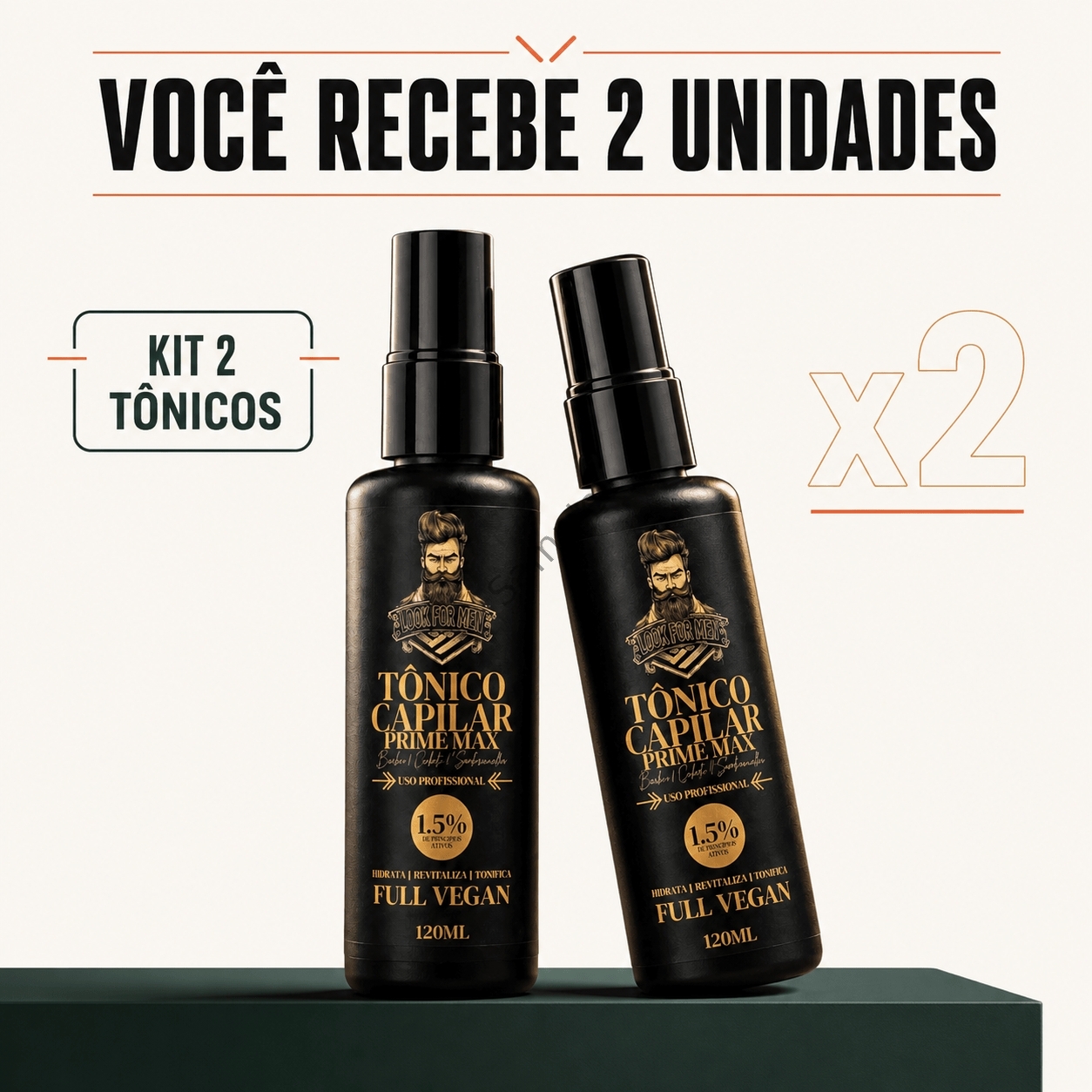Kit com duas unidades do Barba Pro do Zé