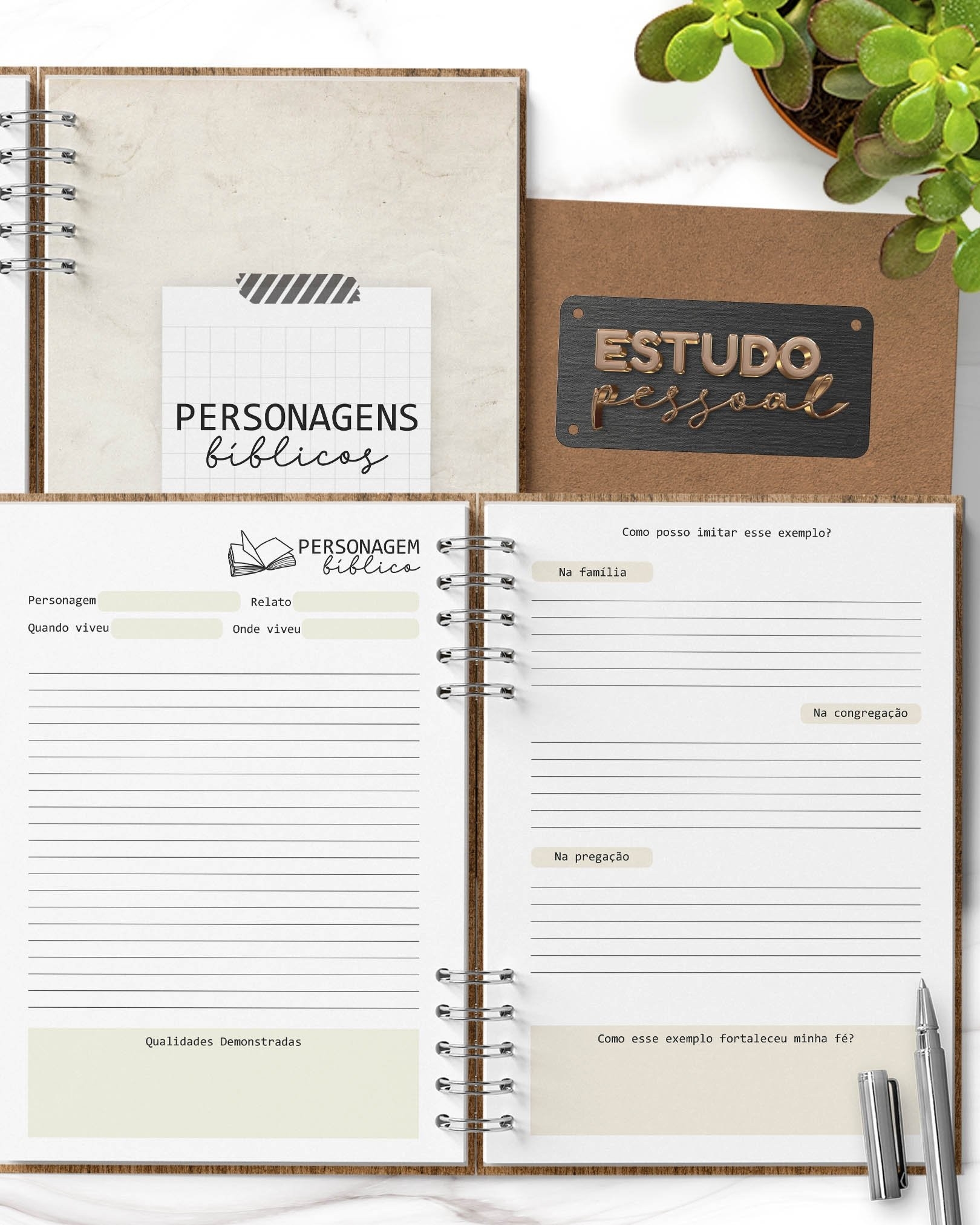 Arquivo Caderno Estudo Pessoal JW Masculino