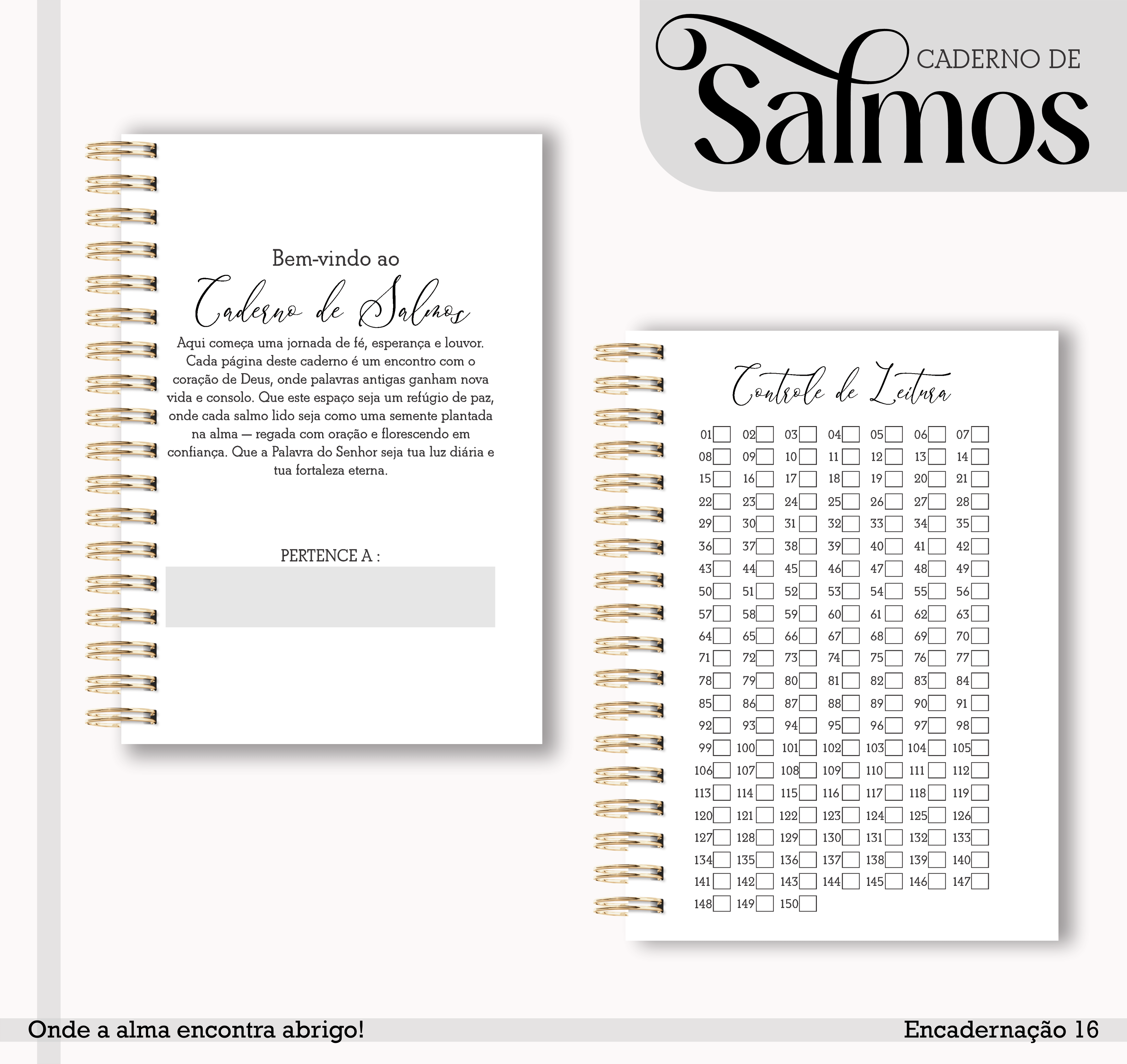 CADERNO DE SALMOS MASCULINO