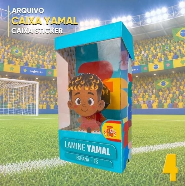 Caixas Figurinhas 3D Craques do Mundial