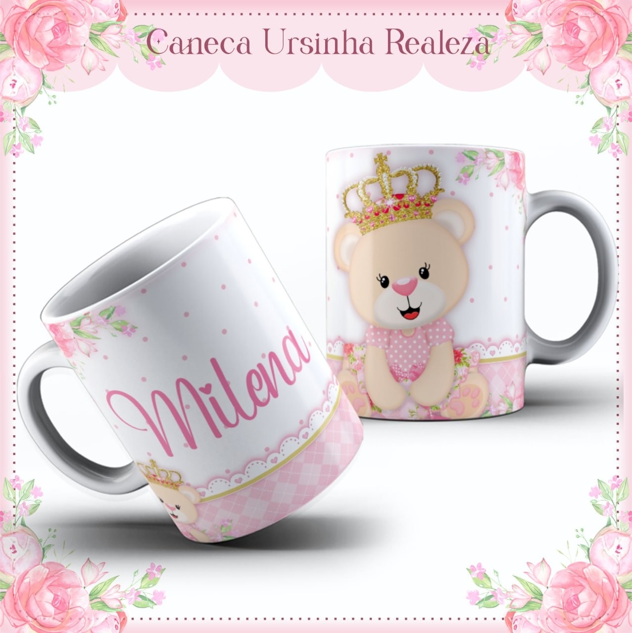 Arquivo Digital Cadernetas e Livro do Bebe Ursinha Realeza