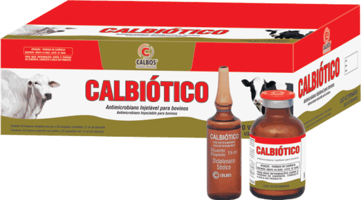 Calbiotico Caixa com 25 Frascos