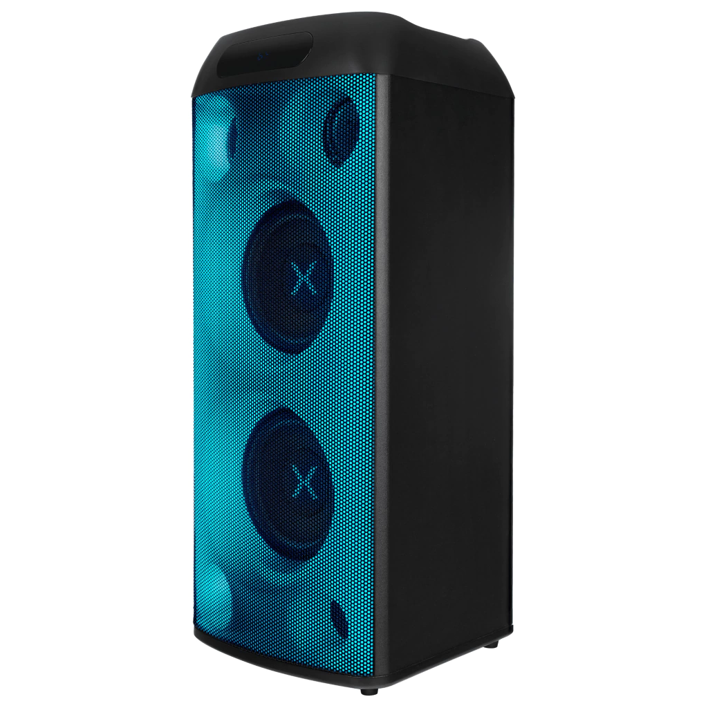 Caixa de Som Polyvox Xt-665t 1000w Rms 3 Vias Bivolt Bluetooth 5.3 Full LED