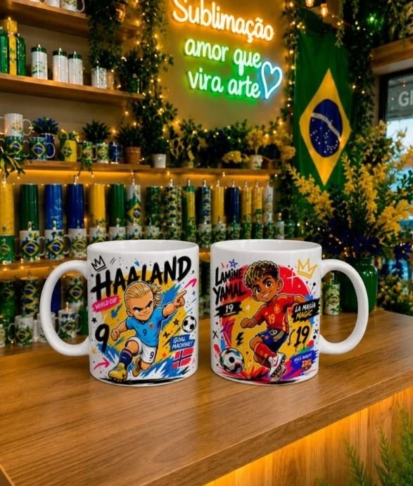 GIGANTES DO FUTEBOL – ARTES PARA CANECAS