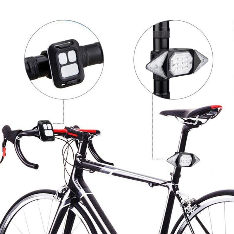 Pisca para Bike com Seta em LED