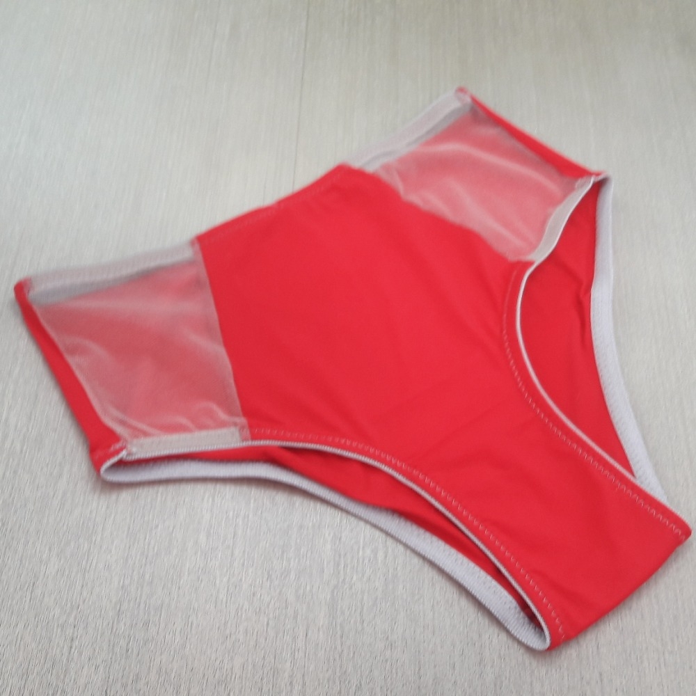 Calça Microfibra e Tule Vermelha - C6992