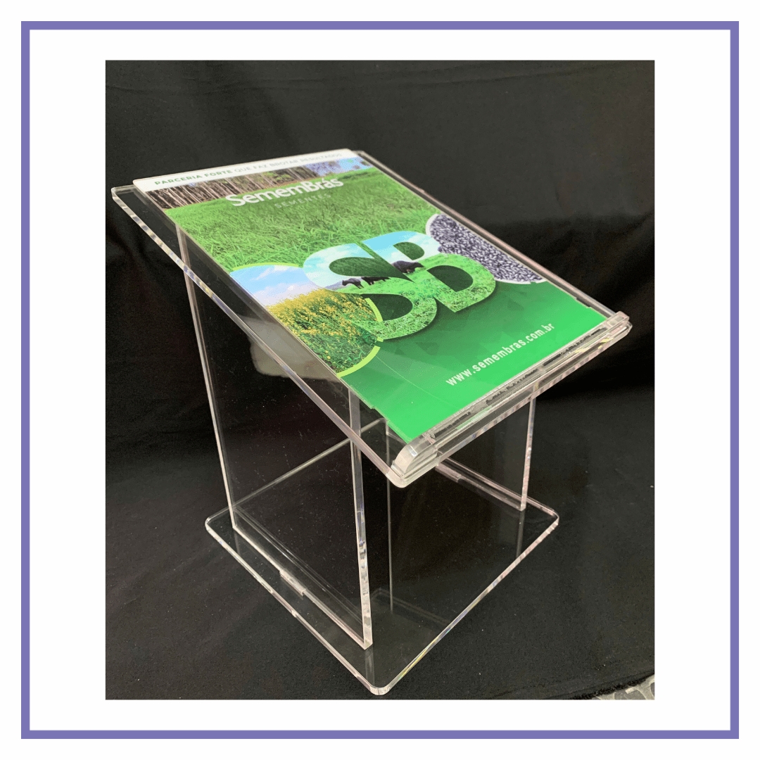 Porta Livro em Acrílico