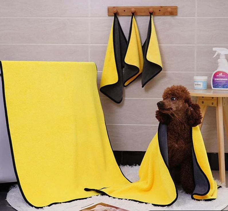 Toalha de Banho Absorvente para C&atilde;es Pequenos-Miau Auau Pets