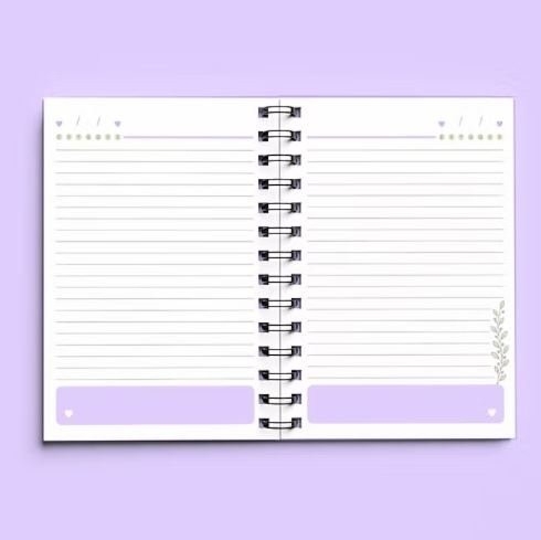 KIT DE ARQUIVOS – CADERNO ANOTAÇÕES VIDA LEVE – A5 – WIRE-O/ESPIRAL
