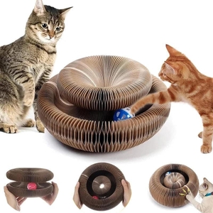 Brinquedo para Gatos Arranhador M&aacute;gico com Bolinha-Miau Auau Pets