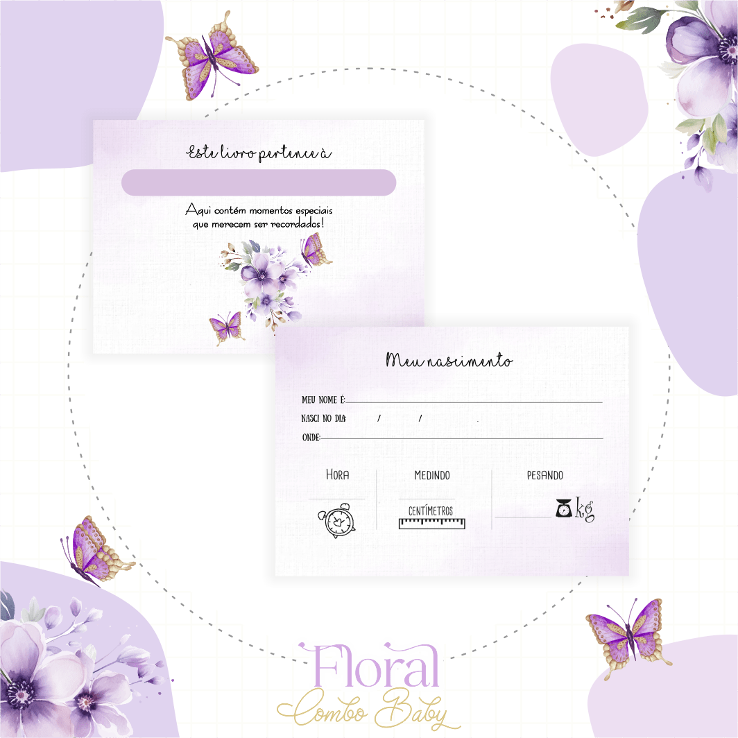 Letra Floral – Kit Maternidade