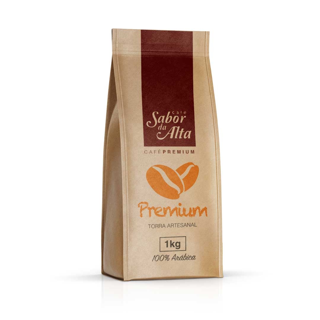 Café Premium Torrado e Moído 1kg