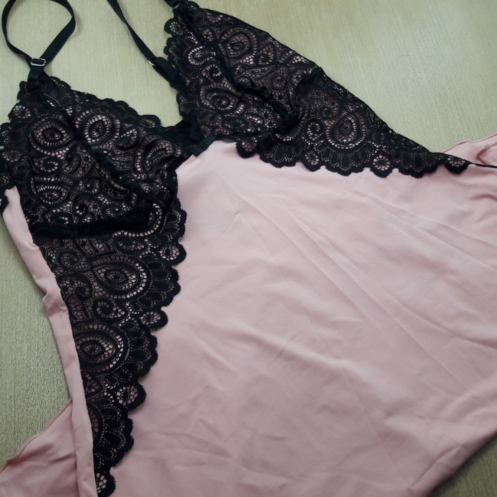 Camisola Plus Size Detalhe Renda - C6144