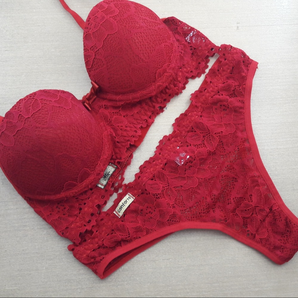 Conjunto com Bojo Rendado - C9174