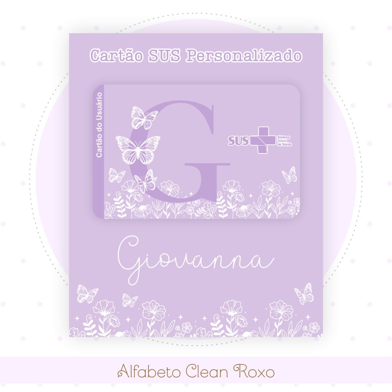 Caderneta e Livro do bebe Alfabeto Clean Borboleta Roxo